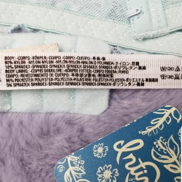 Free People Galloon Lace Halter Bralette Sky Blue - Picture 8 of 8